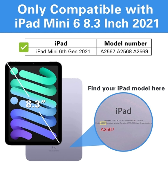 ProCase iPad Mini 6 6th Generation Case 8.3 Inch with Pencil Holder - Picture 2 of 7